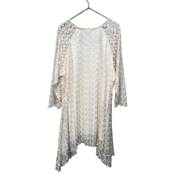 Indigo Soul Cream Colored Lace Top size 2X - Picture 4 of 7